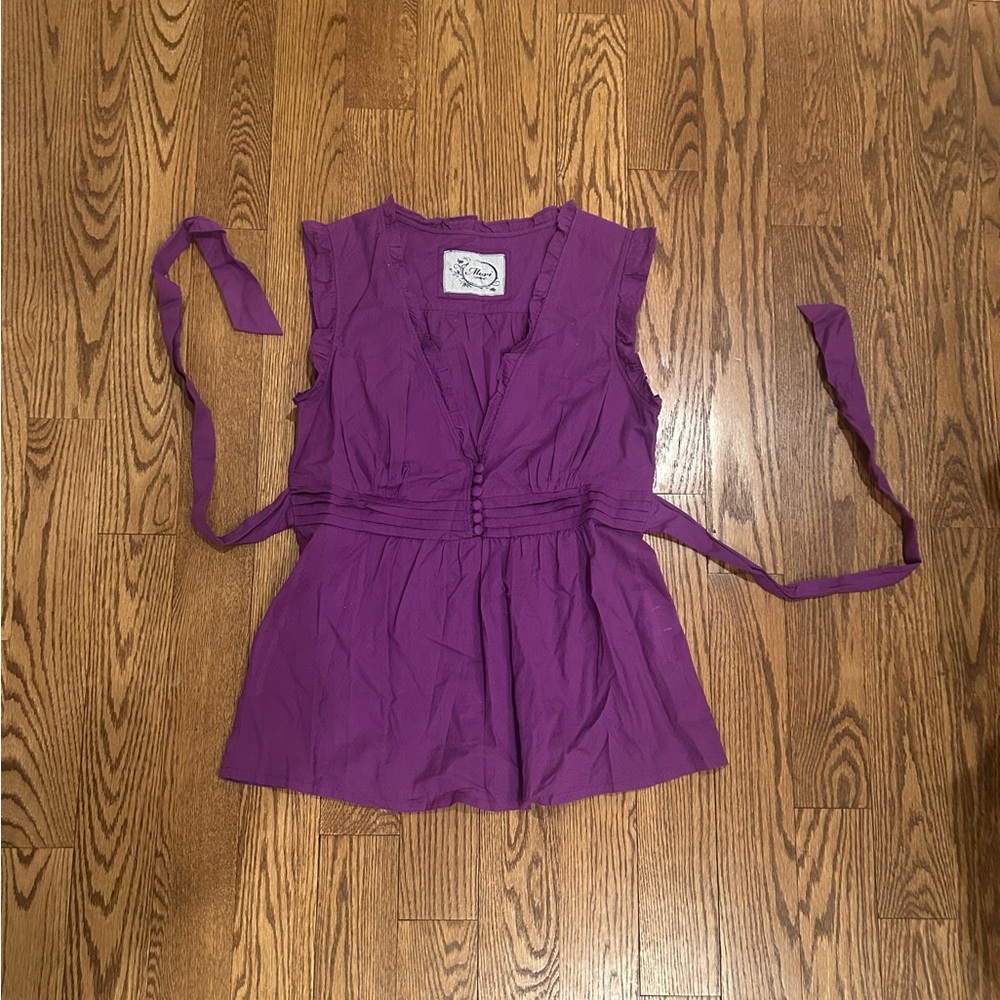Mavi Purple Sleeveless Top